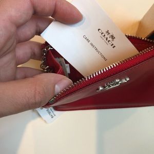 Coach Bags - NWT Coach • Mini Skinny ID Wallet Case , Red Coach Bags - NWT Coach • Mini Skinny ID Wallet Case , Red